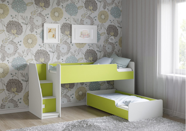 Детская выкатная кровать Легенда К402.41 в Губкинском